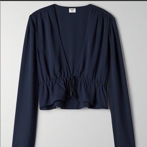 Aritzia Sunday beat blouse